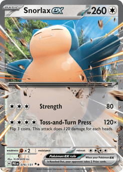 Snorlax ex Prismatic Evolutions #76