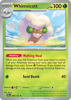Whimsicott Prismatic Evolutions #8