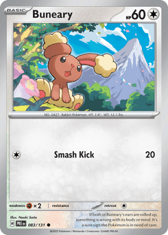 Buneary Prismatic Evolutions #83