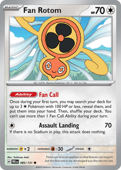 Fan Rotom Prismatic Evolutions #85