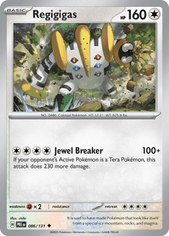Regigigas Prismatic Evolutions #86