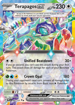 Terapagos ex Prismatic Evolutions #92