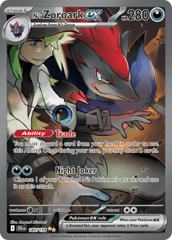 N's Zoroark ex Journey Together #185