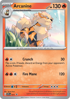 Arcanine Scarlet & Violet Black Star Promos #11