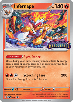 Infernape Scarlet & Violet Black Star Promos #116