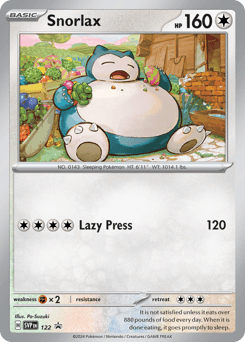Snorlax Scarlet & Violet Black Star Promos #122