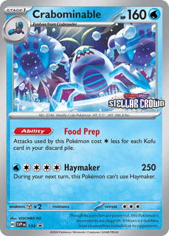 Crabominable Scarlet & Violet Black Star Promos #134
