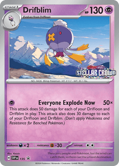Drifblim Scarlet & Violet Black Star Promos #135