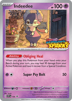 Indeedee Scarlet & Violet Black Star Promos #154