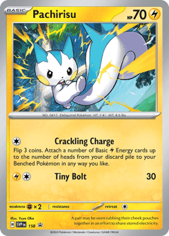 Pachirisu Scarlet & Violet Black Star Promos #158