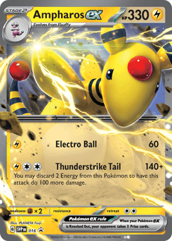 Ampharos ex Scarlet & Violet Black Star Promos #16