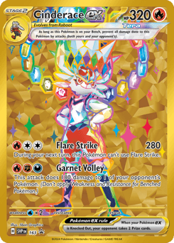 Cinderace ex Scarlet & Violet Black Star Promos #163