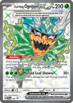 Teal Mask Ogerpon ex Scarlet & Violet Black Star Promos #166