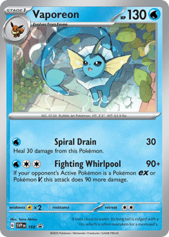 Vaporeon Scarlet & Violet Promos #168