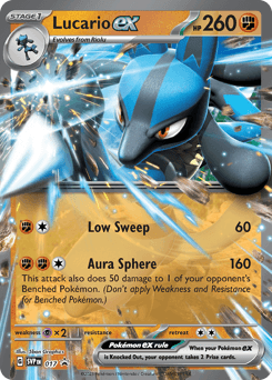 Lucario ex Scarlet & Violet Black Star Promos #17