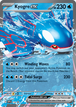 Kyogre ex Scarlet & Violet Promos #178