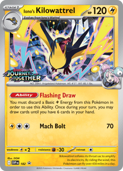 Iono's Kilowattrel Scarlet & Violet Black Star Promos #182