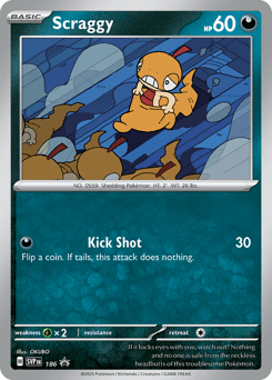 Scraggy Scarlet & Violet Black Star Promos #186
