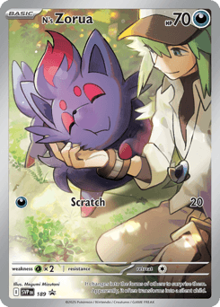 N's Zorua Scarlet & Violet Black Star Promos #189