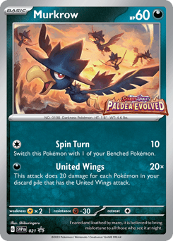 Murkrow Scarlet & Violet Black Star Promos #21