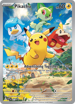 Pikachu Scarlet & Violet Black Star Promos #27