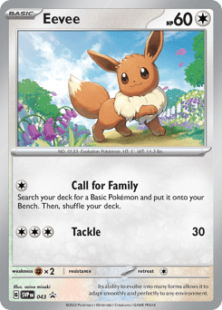 Eevee Scarlet & Violet Black Star Promos #43