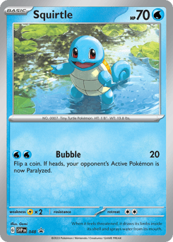 Squirtle Scarlet & Violet Black Star Promos #48