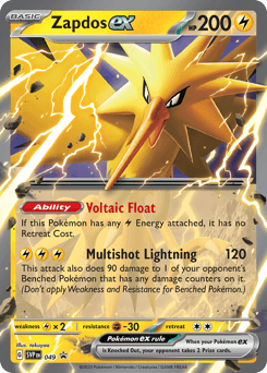Zapdos ex Scarlet & Violet Black Star Promos #49
