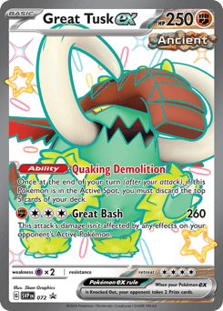 Great Tusk ex Scarlet & Violet Black Star Promos #72