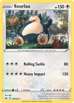 Snorlax Sword & Shield #140