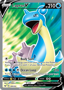 Lapras V Sword & Shield #189