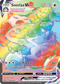 Snorlax VMAX Sword & Shield #206