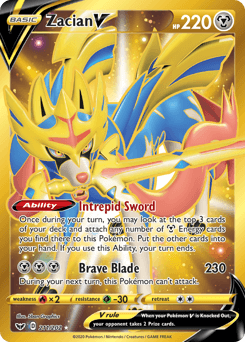 Zacian V Sword & Shield #211