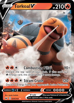 Torkoal V Sword & Shield #24