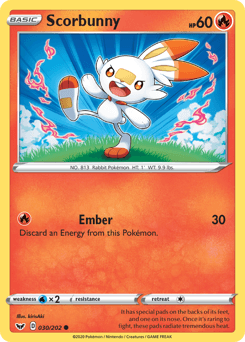 Scorbunny Sword & Shield #30