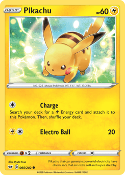 Pikachu Sword & Shield #65