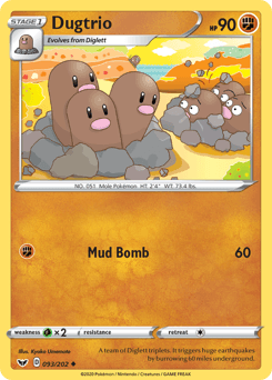 Dugtrio Sword & Shield #93