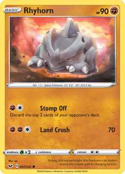 Rhyhorn Sword & Shield #97