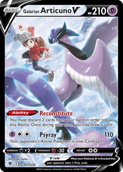 Galarian Articuno V Astral Radiance Trainer Gallery #TG16