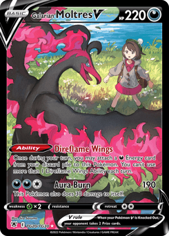 Galarian Moltres V Astral Radiance Trainer Gallery #TG20