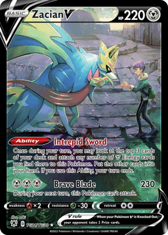 Zacian V Astral Radiance Trainer Gallery #TG21