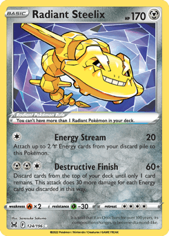 Radiant Steelix Lost Origin #124