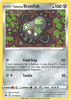 Galarian Stunfisk Lost Origin #127