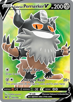 Galarian Perrserker V Lost Origin #183