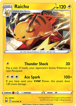 Raichu Lost Origin #53