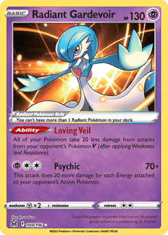 Radiant Gardevoir Lost Origin #69
