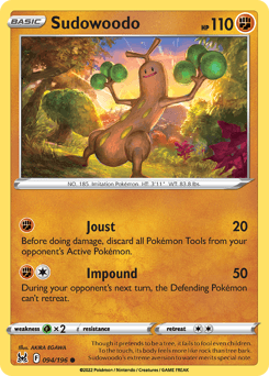 Sudowoodo Lost Origin #94