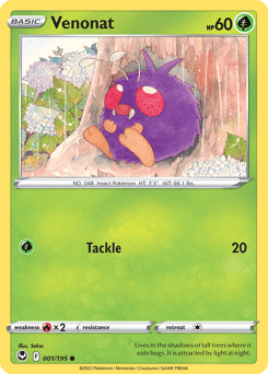 Venonat Silver Tempest #1
