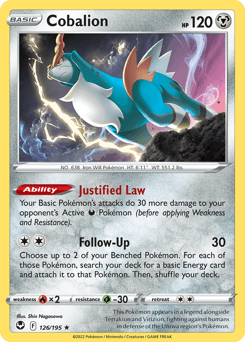Cobalion Silver Tempest #126