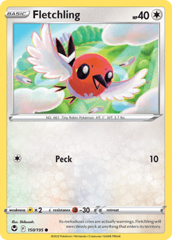 Fletchling Silver Tempest #150